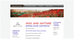 Desktop Screenshot of godandnature.asa3.org